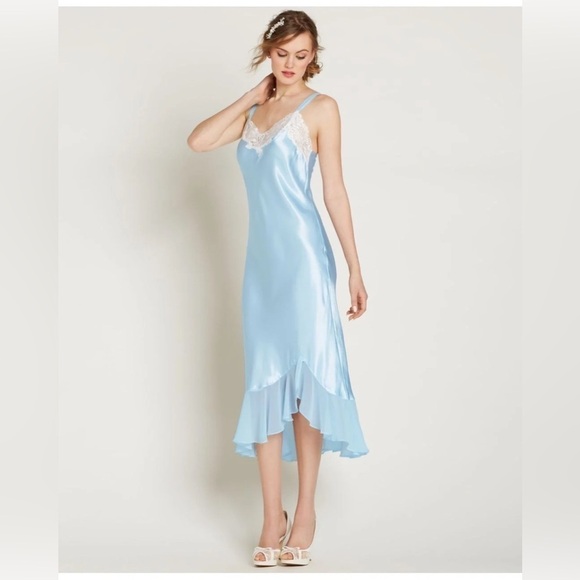 Oscar de la Renta Pink Label Always-A-Bride Long Nightgown- White SZ XL - Picture 2 of 8